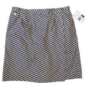 Liz Golf NWT Long Skort Diamond Pattern 16